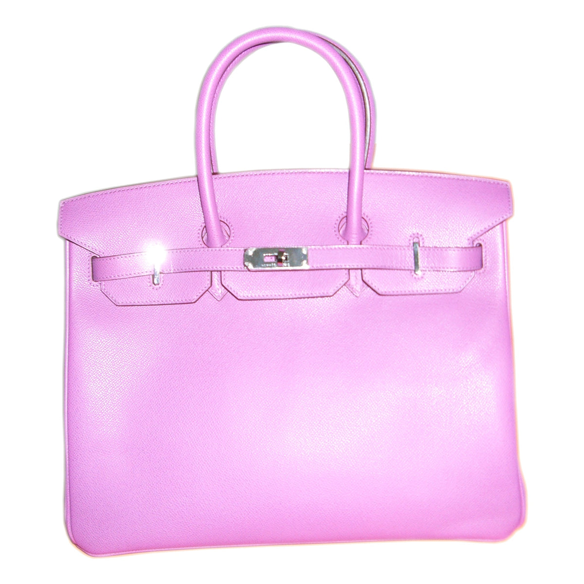 Public-domain Birkin reference photo, Hermes Birkin-2. Source: https://commons.wikimedia.org/wiki/File:Hermes_Birkin-2.jpg. Not the exact Faubourg model.